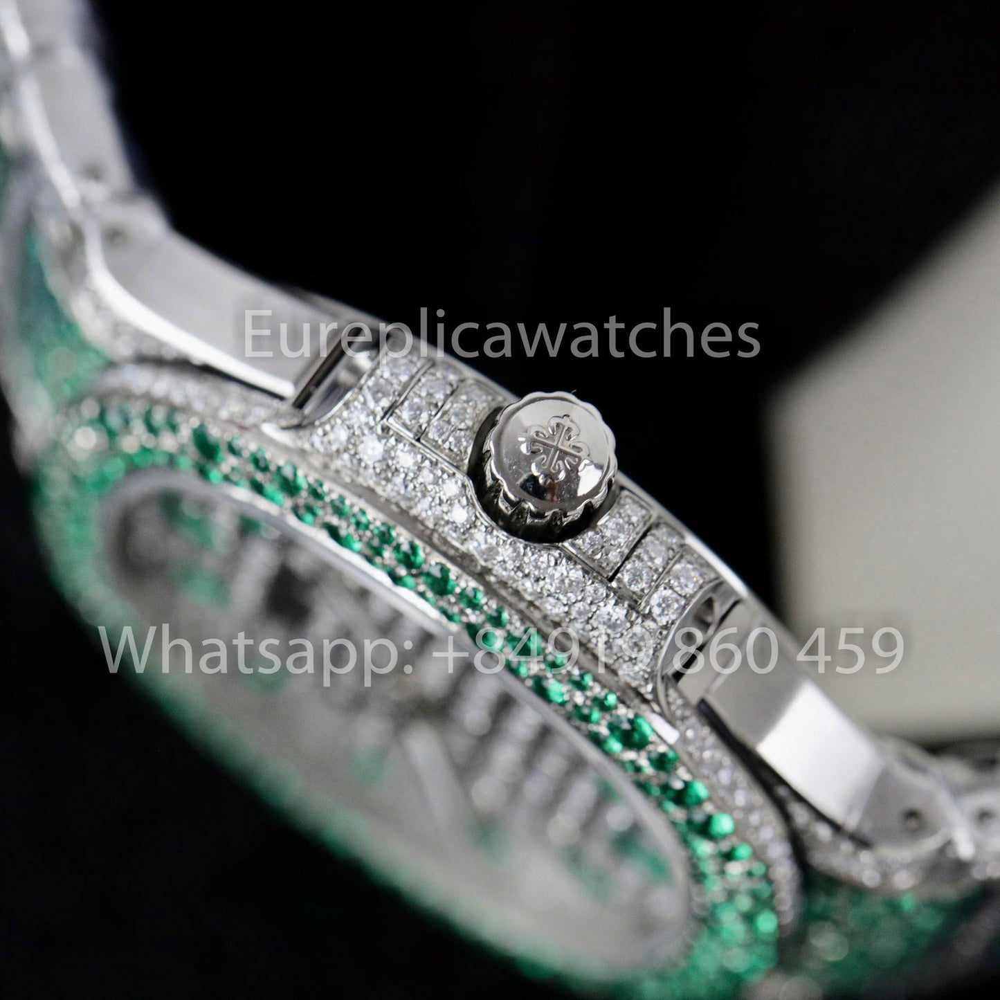 Patek Philippe Nautilus 7118 Full Iced Out – 1:1 bester Klon Rubin Saphir