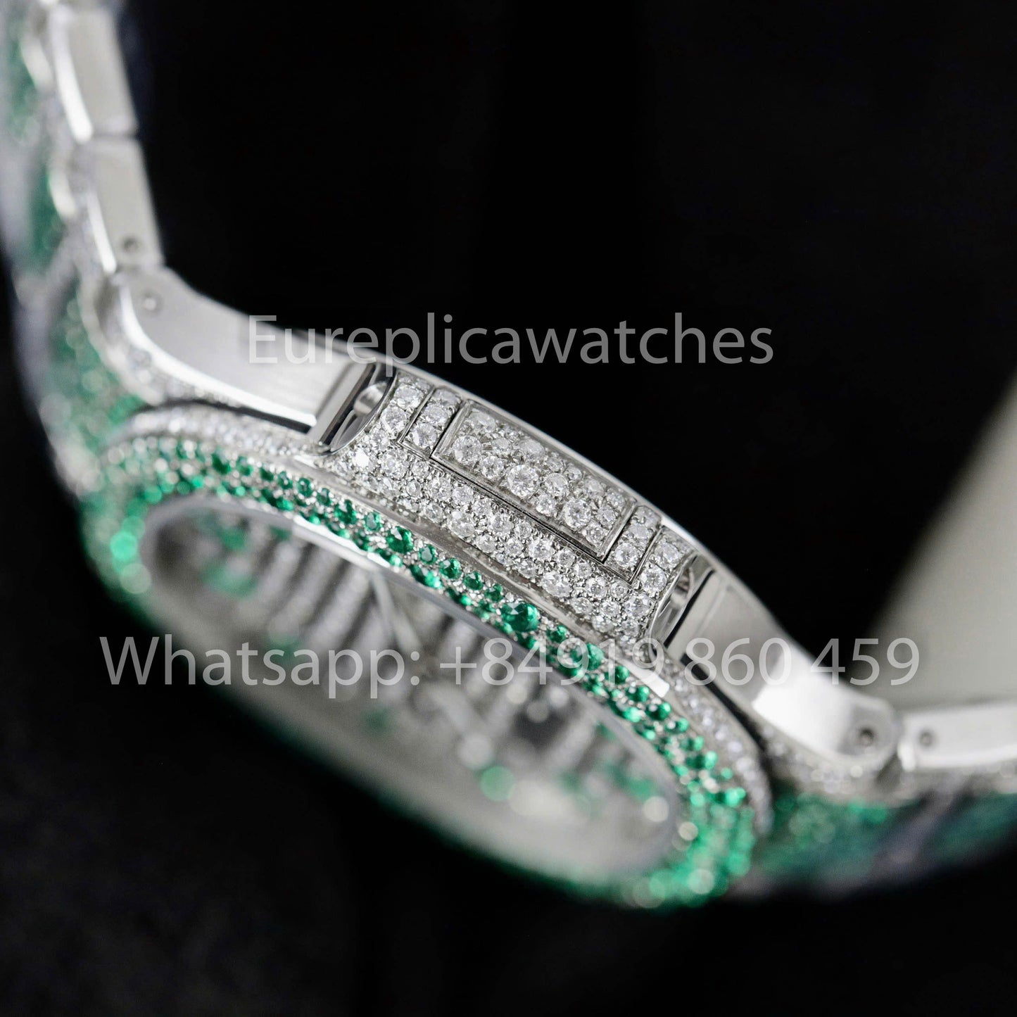 Patek Philippe Nautilus 7118 Full Iced Out – 1:1 bester Klon Rubin Saphir