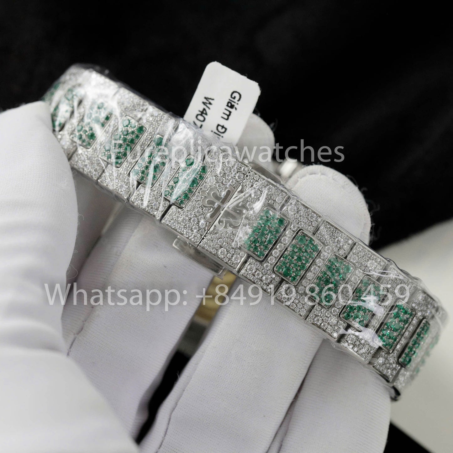 Patek Philippe Nautilus 7118 Full Iced Out – 1:1 bester Klon Rubin Saphir