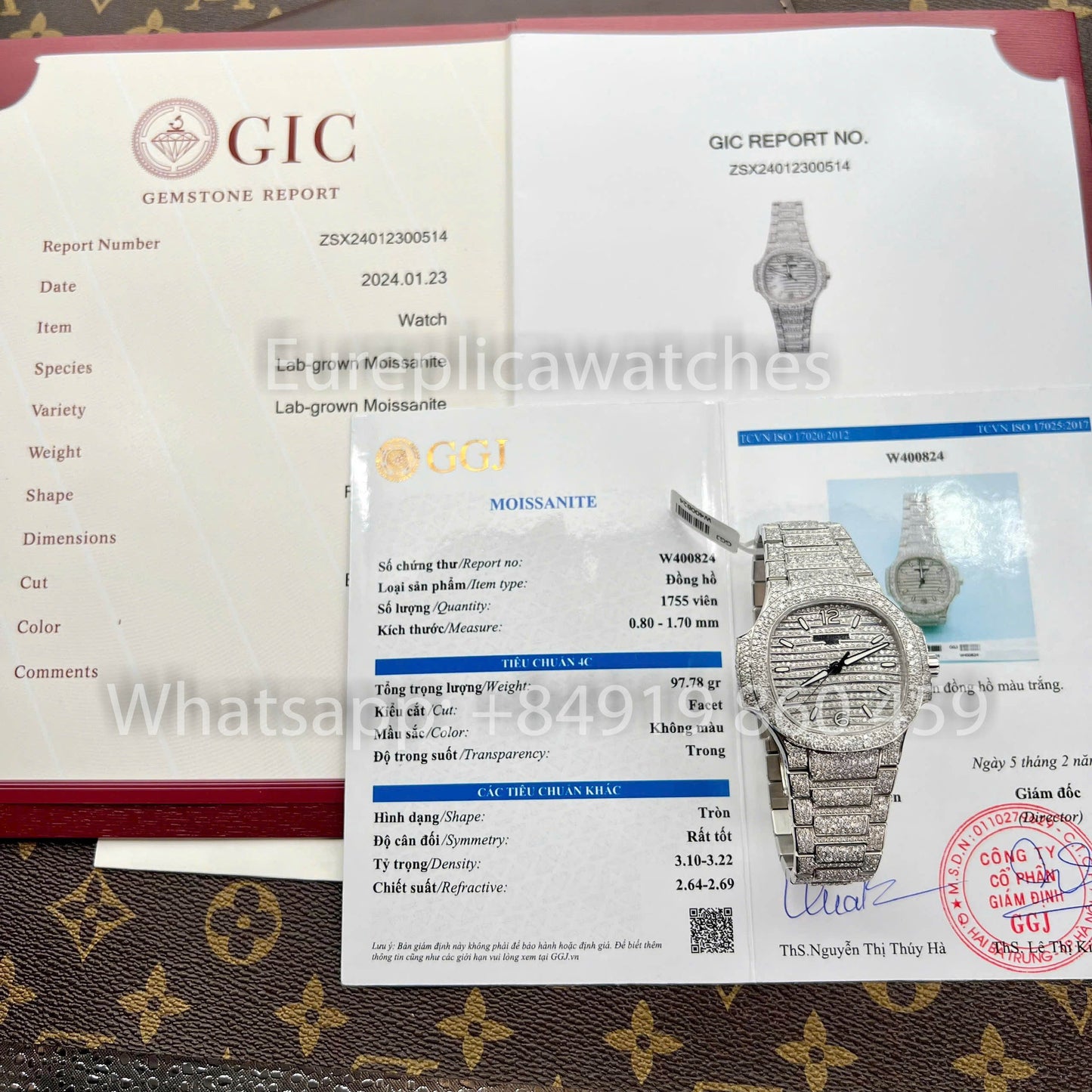Patek Philippe Nautilus 7118/1450G-001 Full Iced Out – 1:1 Beste Clone Custom Watch