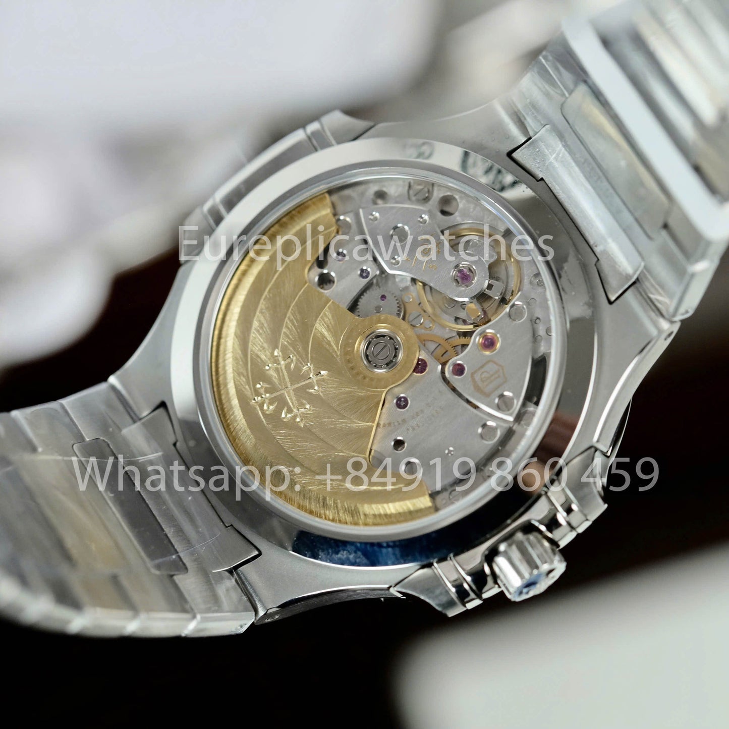 Patek Philippe Nautilus Ladies 7118/1A-011 custom Moissanite from 3K Factory Stainless Steel