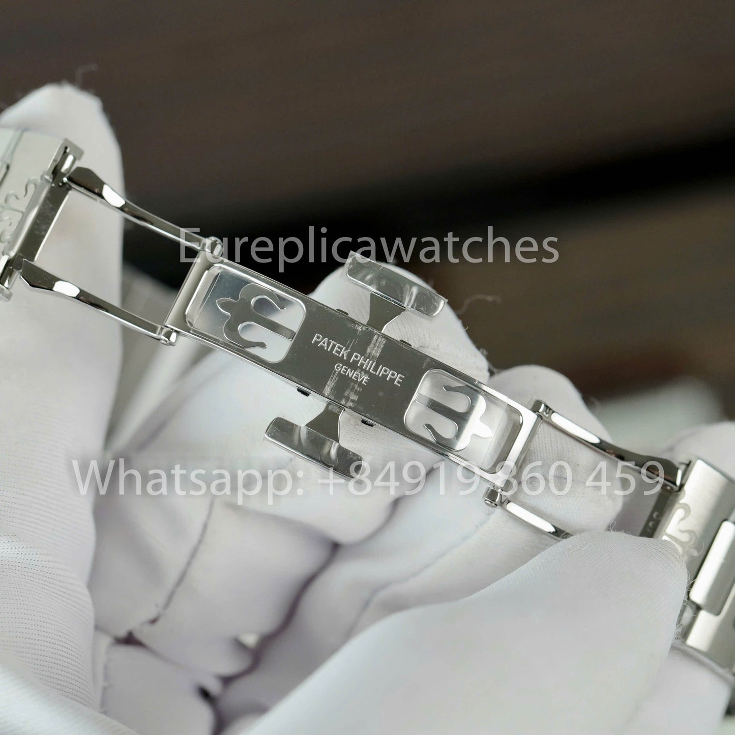 Patek Philippe Nautilus Ladies 7118/1A-011 custom Moissanite from 3K Factory Stainless Steel