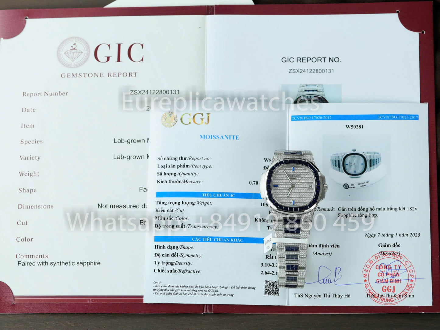 Patek Philippe Nautilus 5719/11G Weißgold 1:1 Best Clone Custom Watch