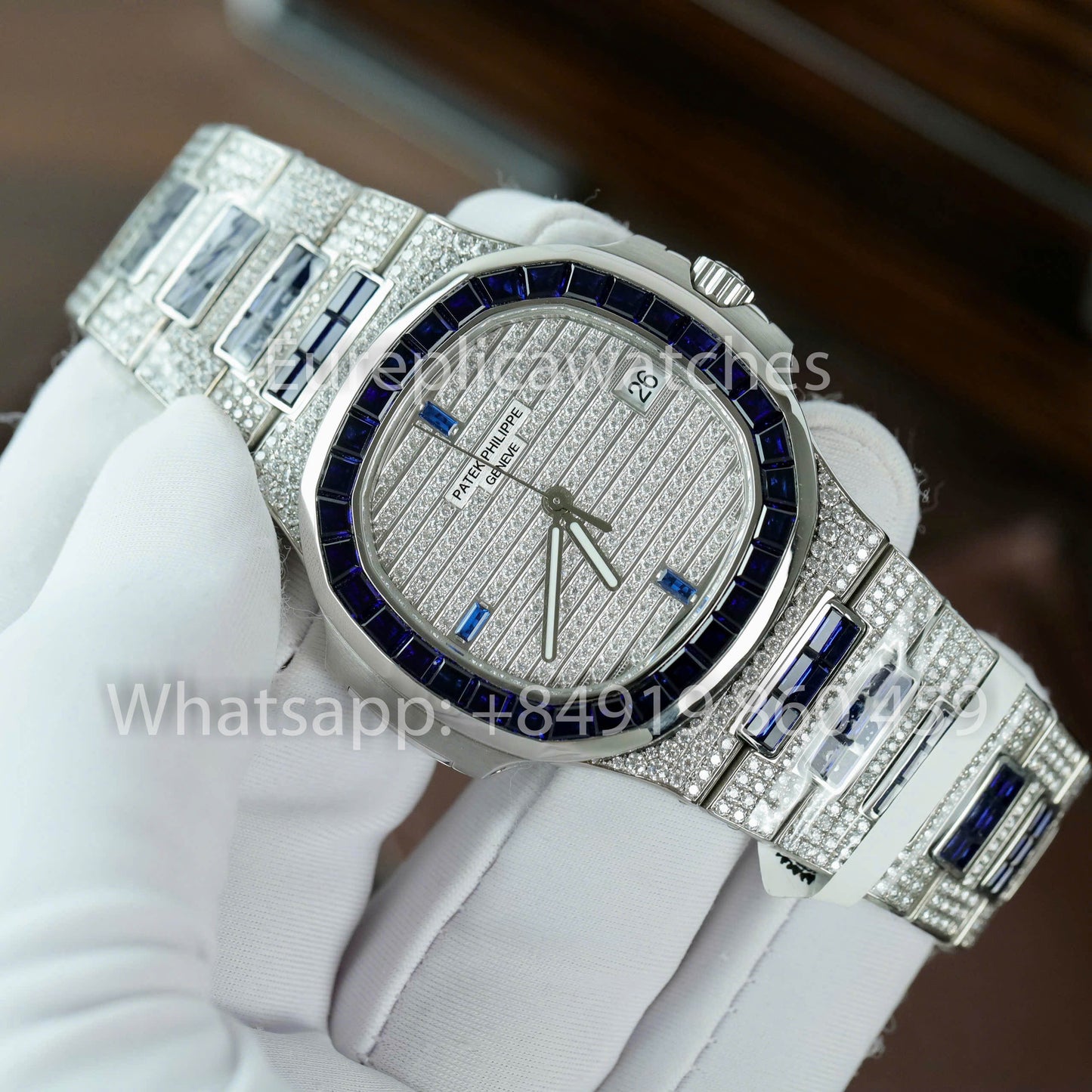 Patek Philippe Nautilus 5719/11G Weißgold 1:1 Best Clone Custom Watch