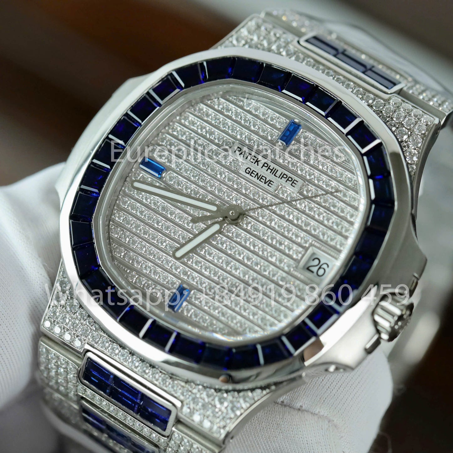 Patek Philippe Nautilus 5719/11G Weißgold 1:1 Best Clone Custom Watch