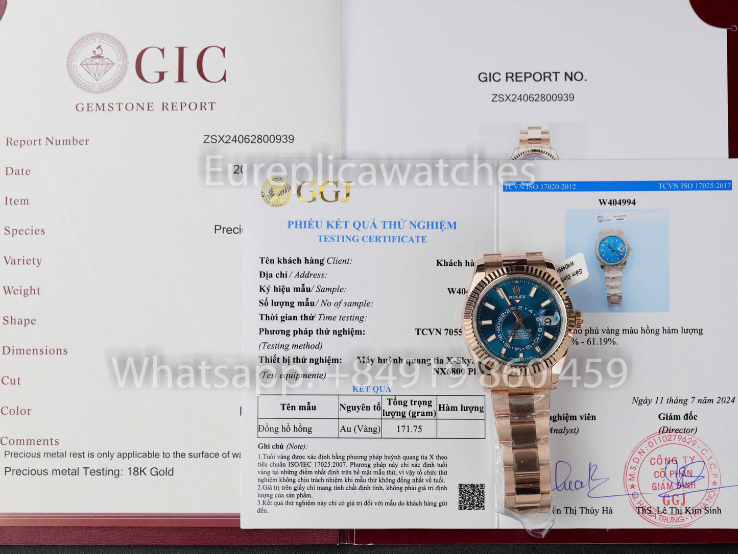 Rolex Sky Dweller M336935-0001 Everose gold V2  1:1 Best Clone Custom Gold plated