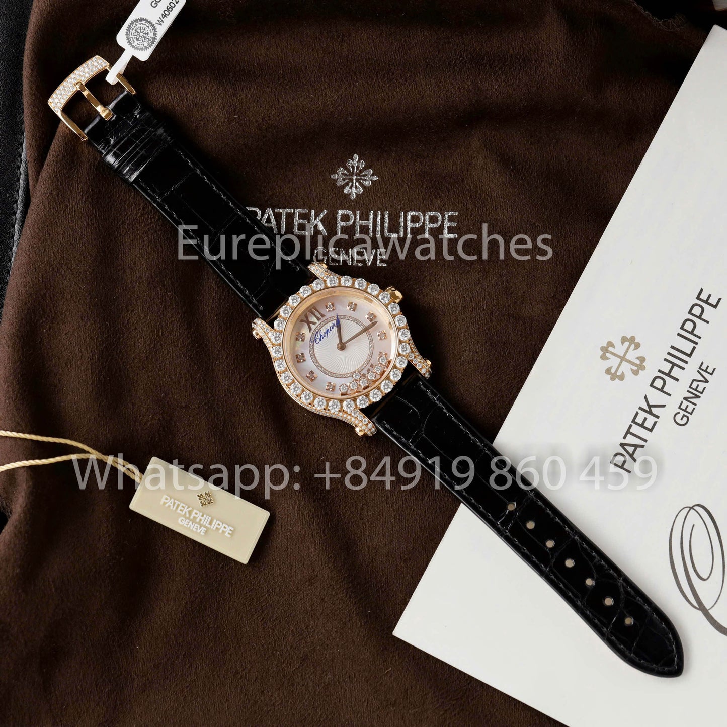 Chopard Happy Sport 274809-5001 Joaillerie 1:1 Best Clone Custom Moissanit und Gold