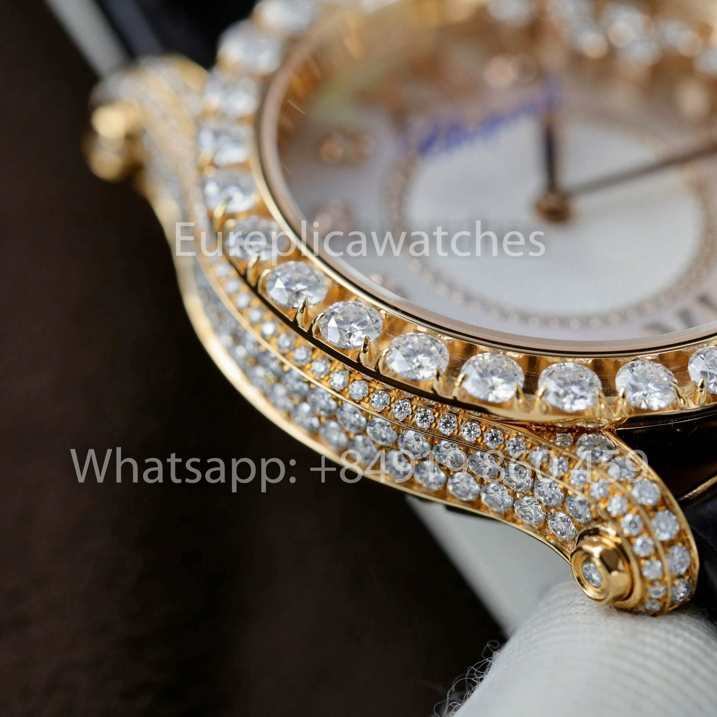 Chopard Happy Sport 274809-5001 Joaillerie 1:1 Best Clone Custom Moissanit und Gold