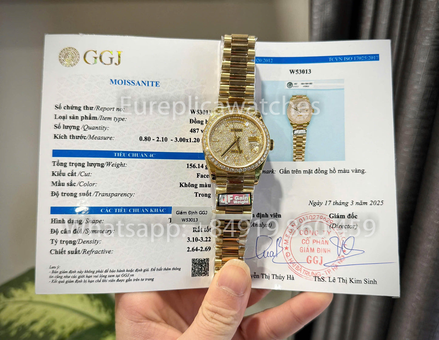 Rolex Day-Date 36 Ref: m128396tbr Gold 1:1 Best Clone QF Factory Custom Watch