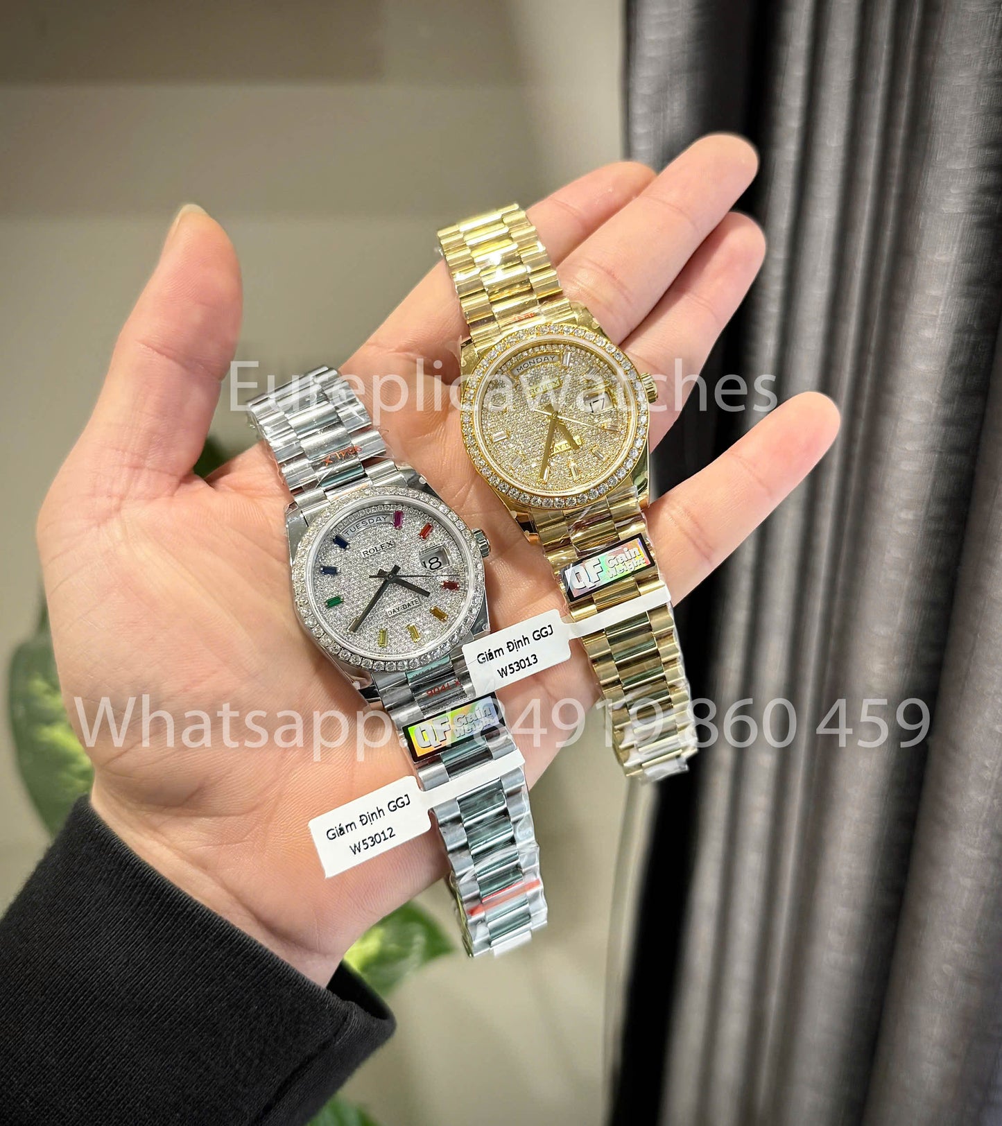 Rolex Day-Date 36 Ref: m128396tbr-0006 Platium 1:1 Best Clone QF Factory Custom Watch