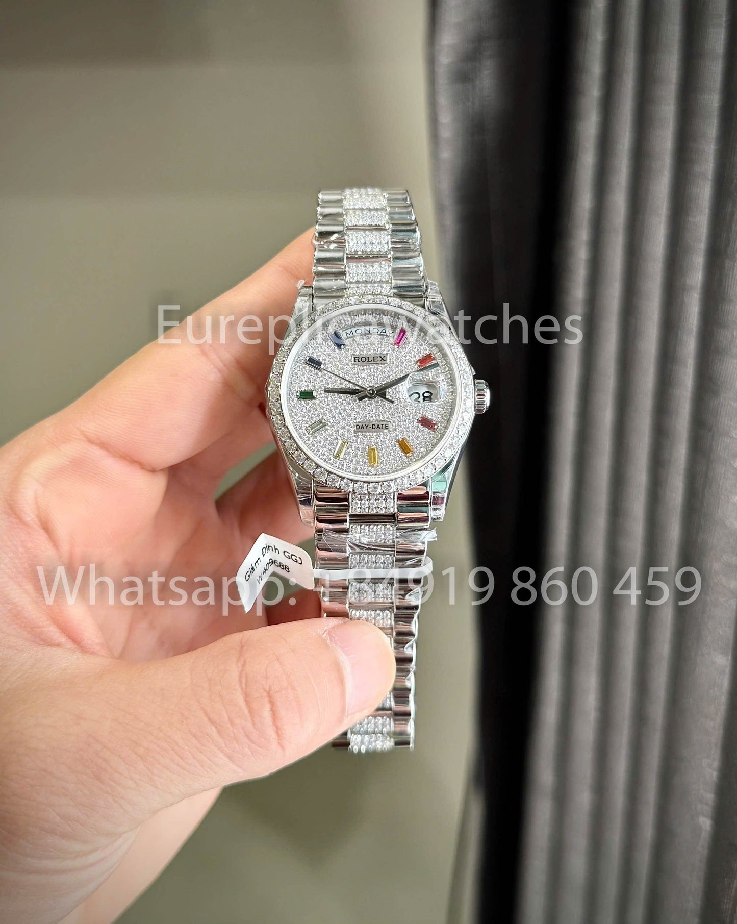 Rolex Day-Date 36 Ref: m128349rbr-0012 1:1 Best Clone QF Factory Custom Watch