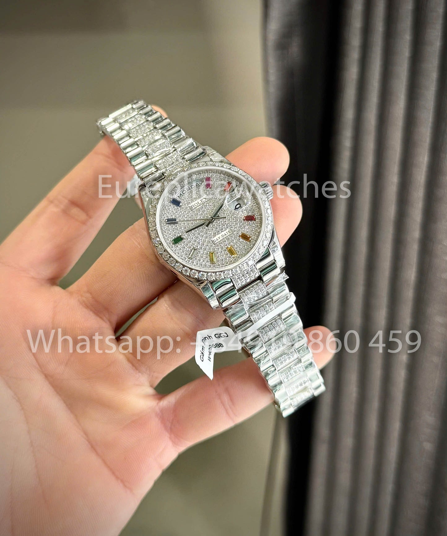 Rolex Day-Date 36 Ref: m128349rbr-0012 1:1 Best Clone QF Factory Custom Watch