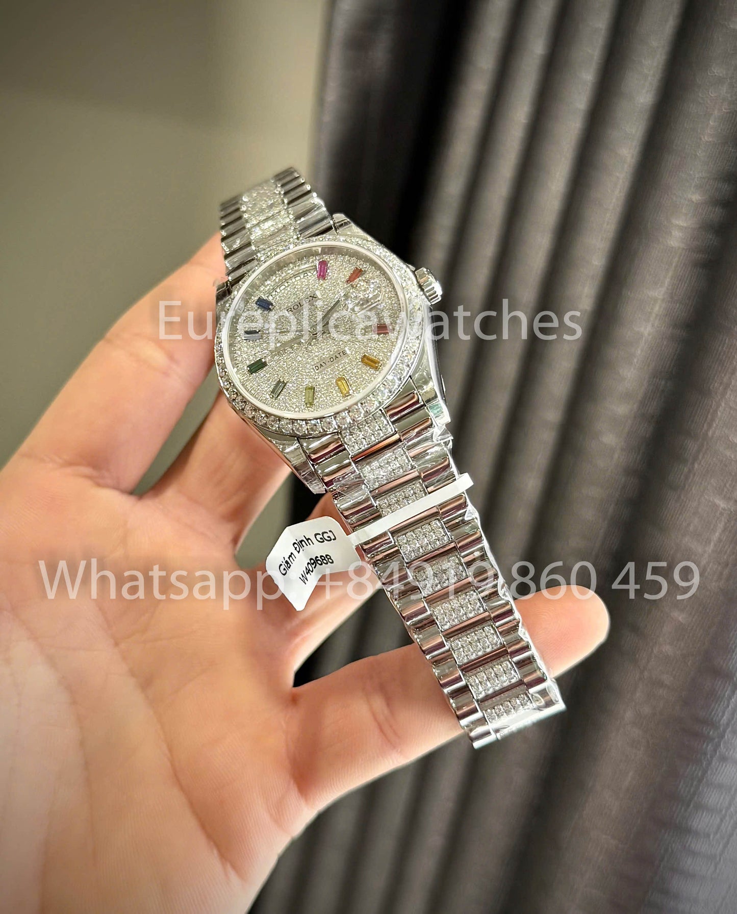 Rolex Day-Date 36 Ref: m128349rbr-0012 1:1 Best Clone QF Factory Custom Watch