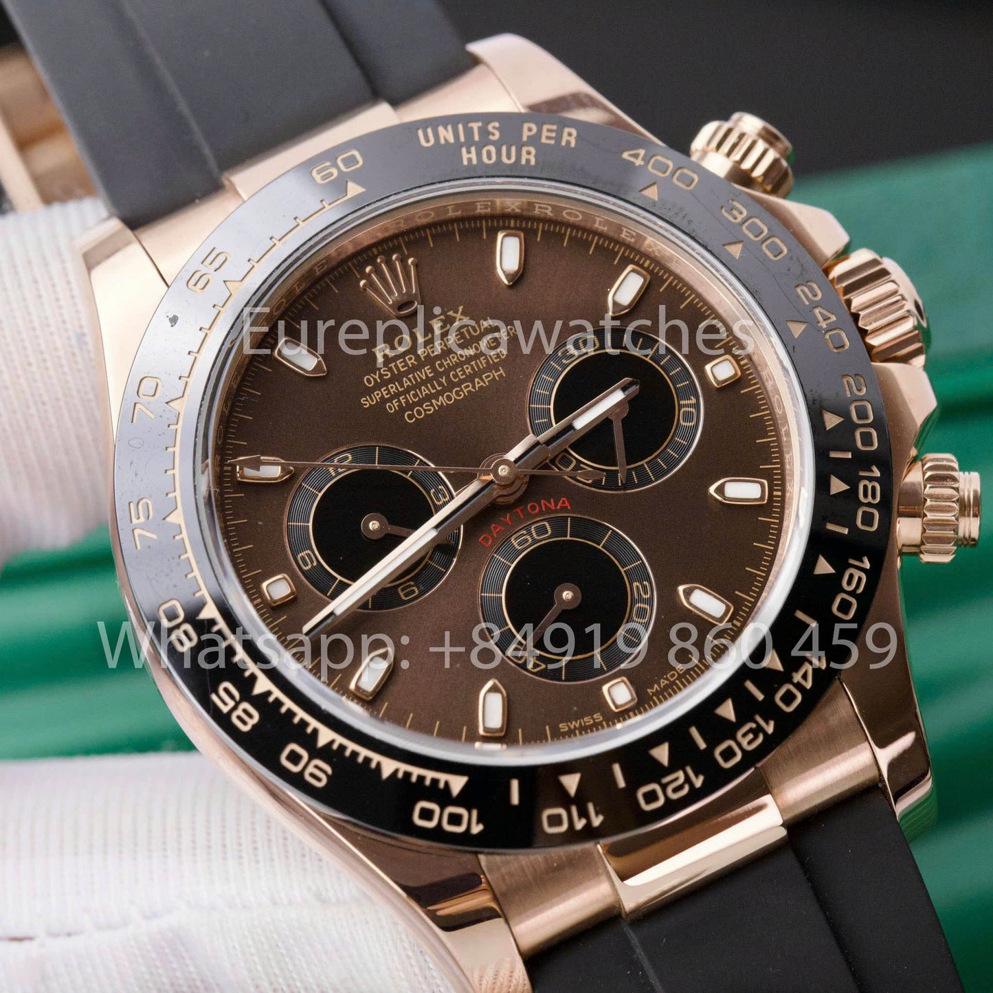 Rolex Cosmograph Daytona M116515LN-0041 1:1 Meilleur clone personnalisé plaqué or rose