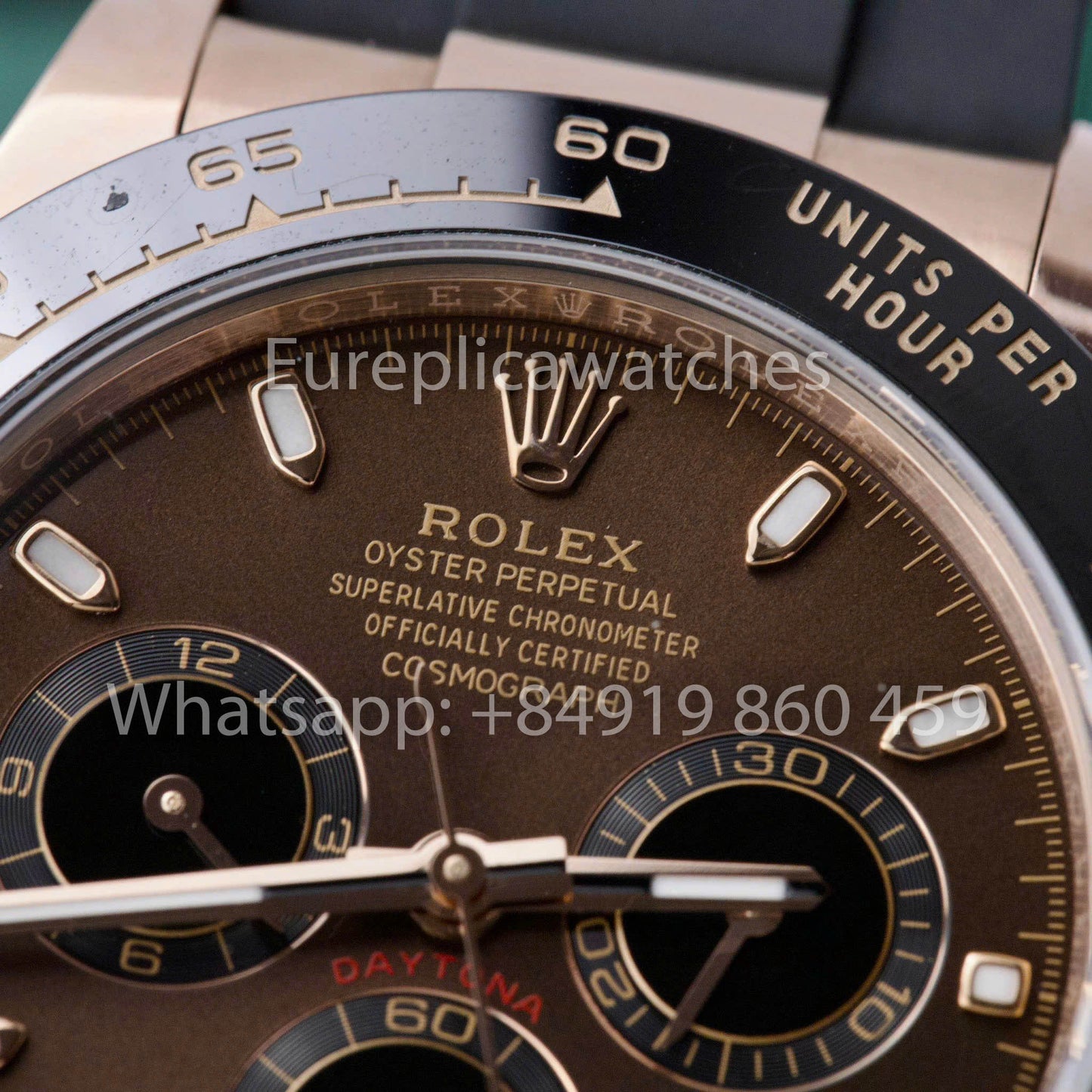 Rolex Cosmograph Daytona M116515LN-0041 1:1 Meilleur clone personnalisé plaqué or rose