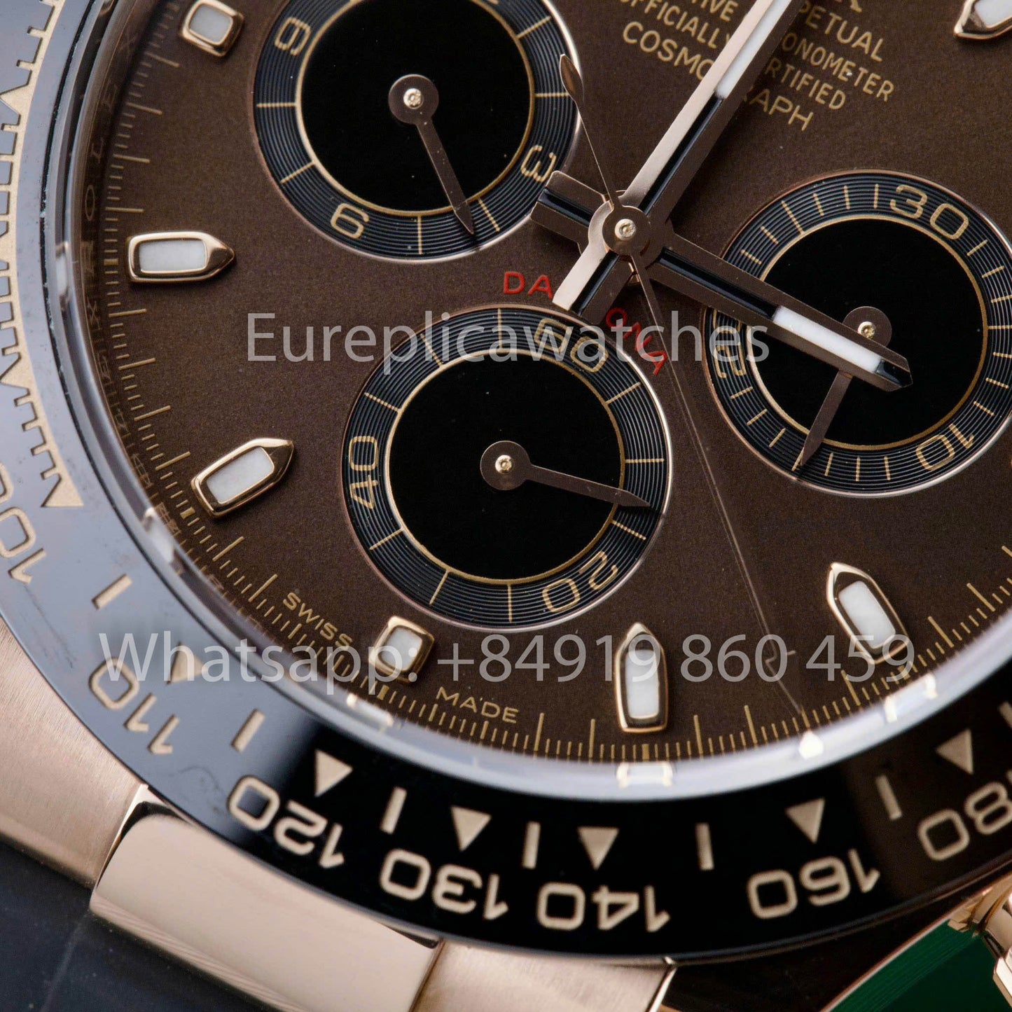 Rolex Cosmograph Daytona M116515LN-0041 1:1 Meilleur clone personnalisé plaqué or rose