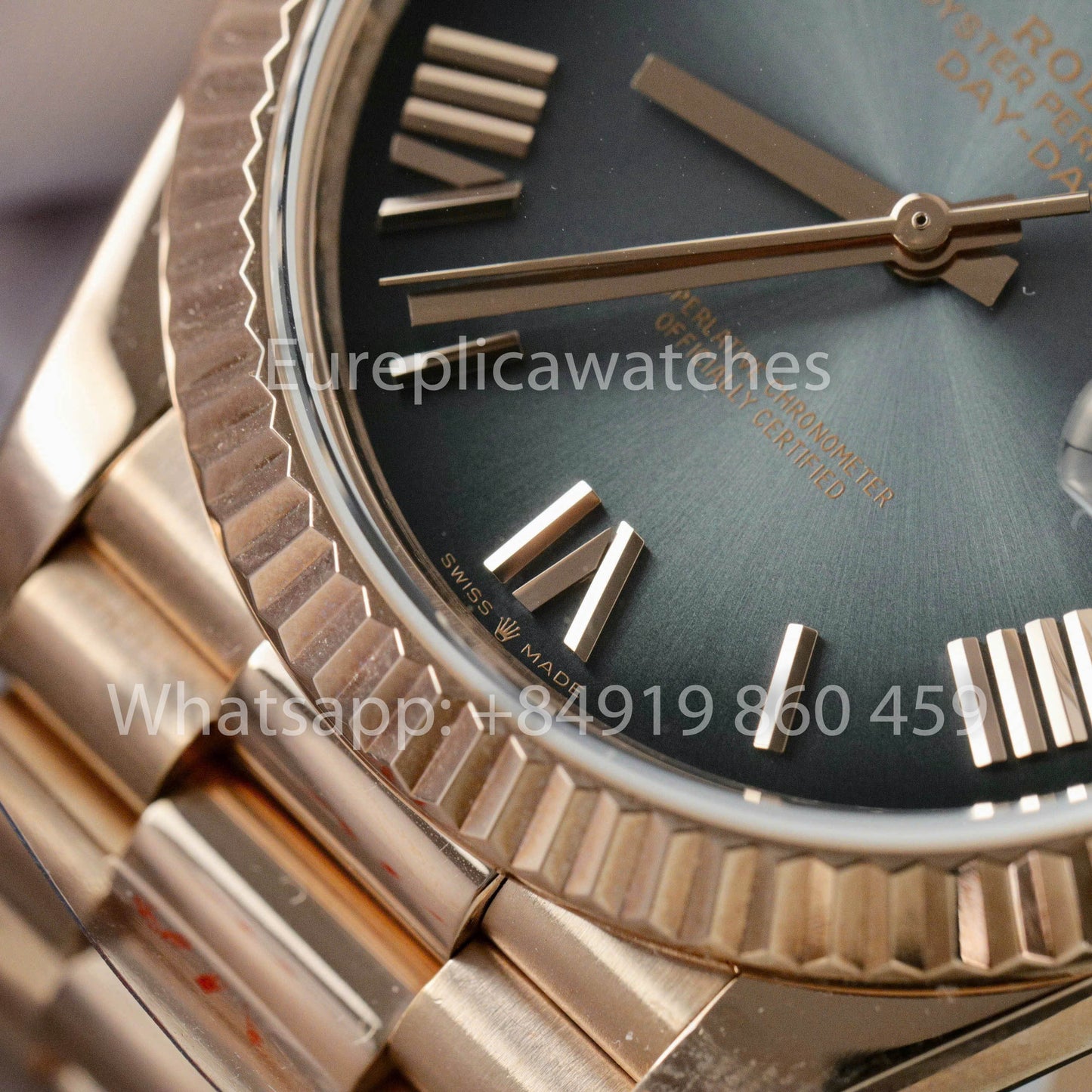 Rolex unveils the new Day-Date 40mm  Slate Dial 2024 QF Factory 1:1 Best Clone Custom Gold Plated