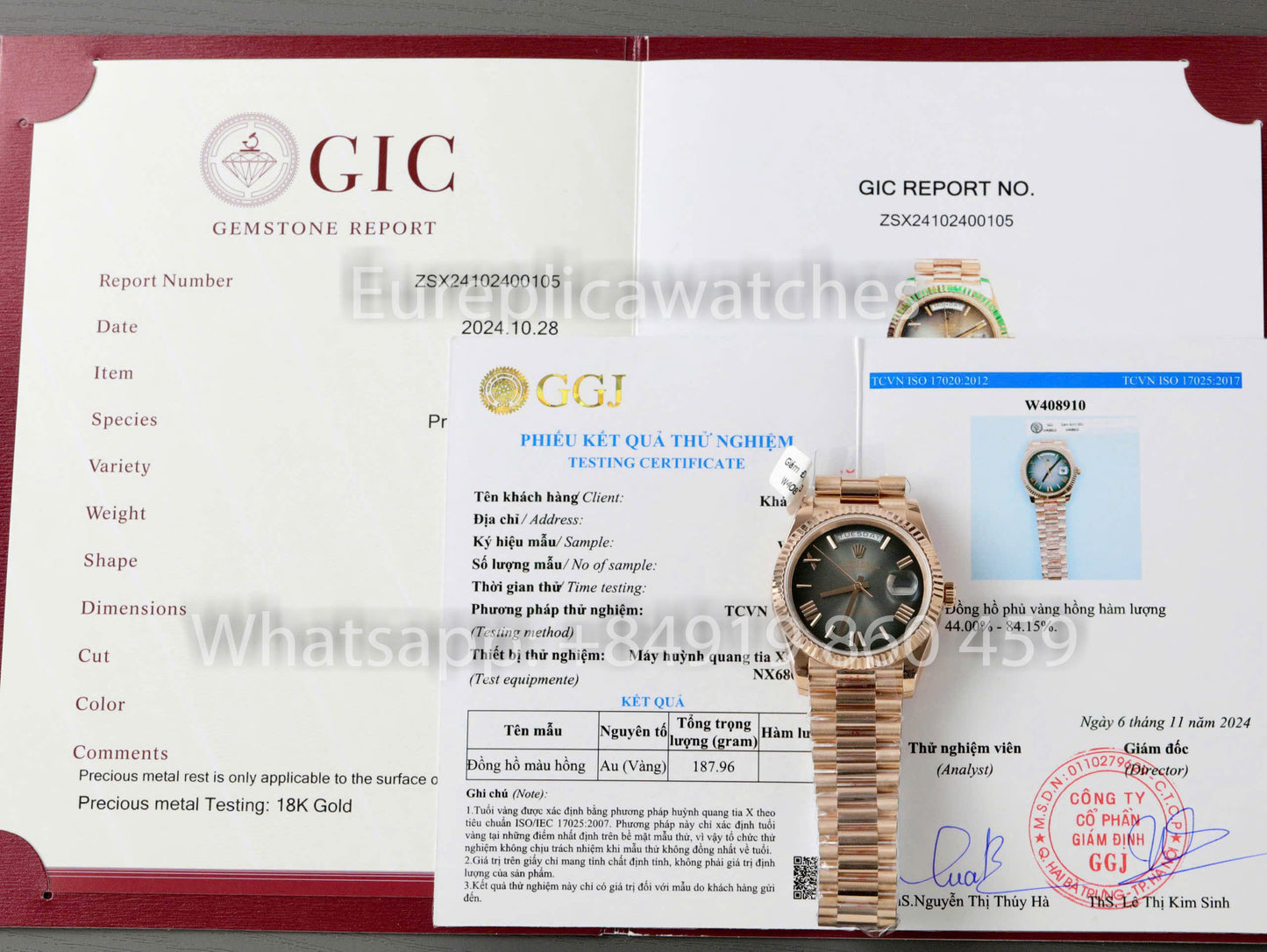 Rolex unveils the new Day-Date 40mm  Slate Dial 2024 QF Factory 1:1 Best Clone Custom Gold Plated