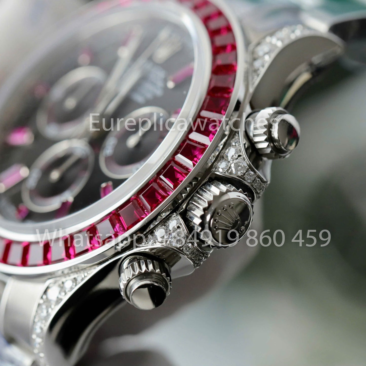 Rolex Cosmograph Daytona 40 mm, lunette saphir personnalisée, cadran noir, 116520, meilleur clone