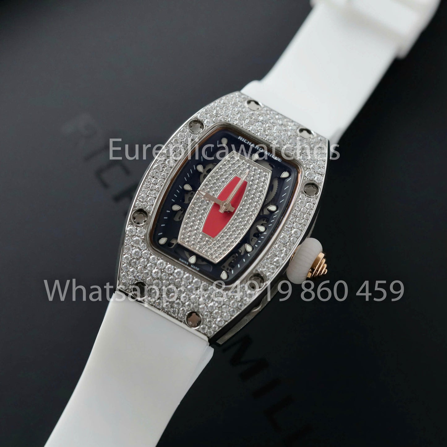 Richard Mille RM 07-01 1:1 Bester Klon RM Fabrik Custom Moissanite Case Silber