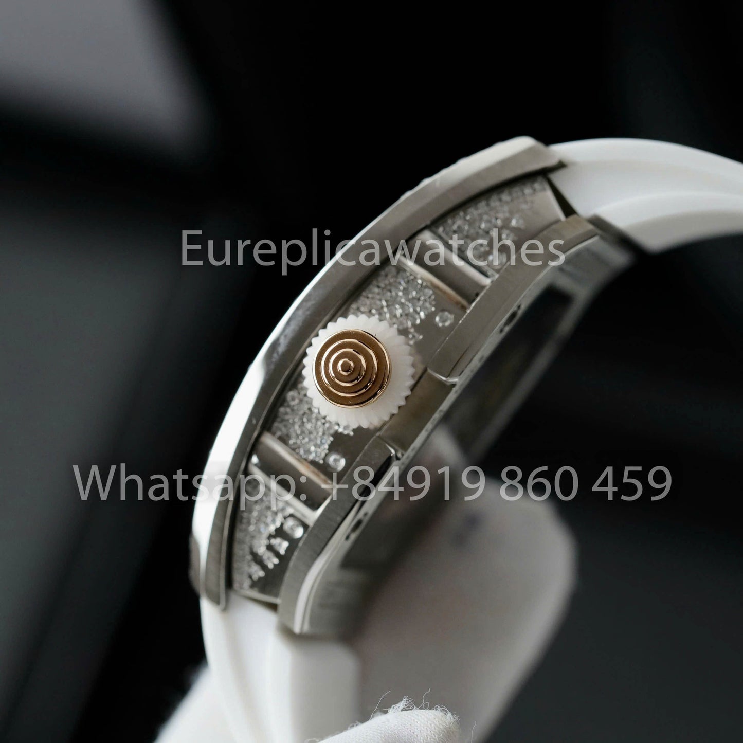 Richard Mille RM 07-01 1:1 Bester Klon RM Fabrik Custom Moissanite Case Silber