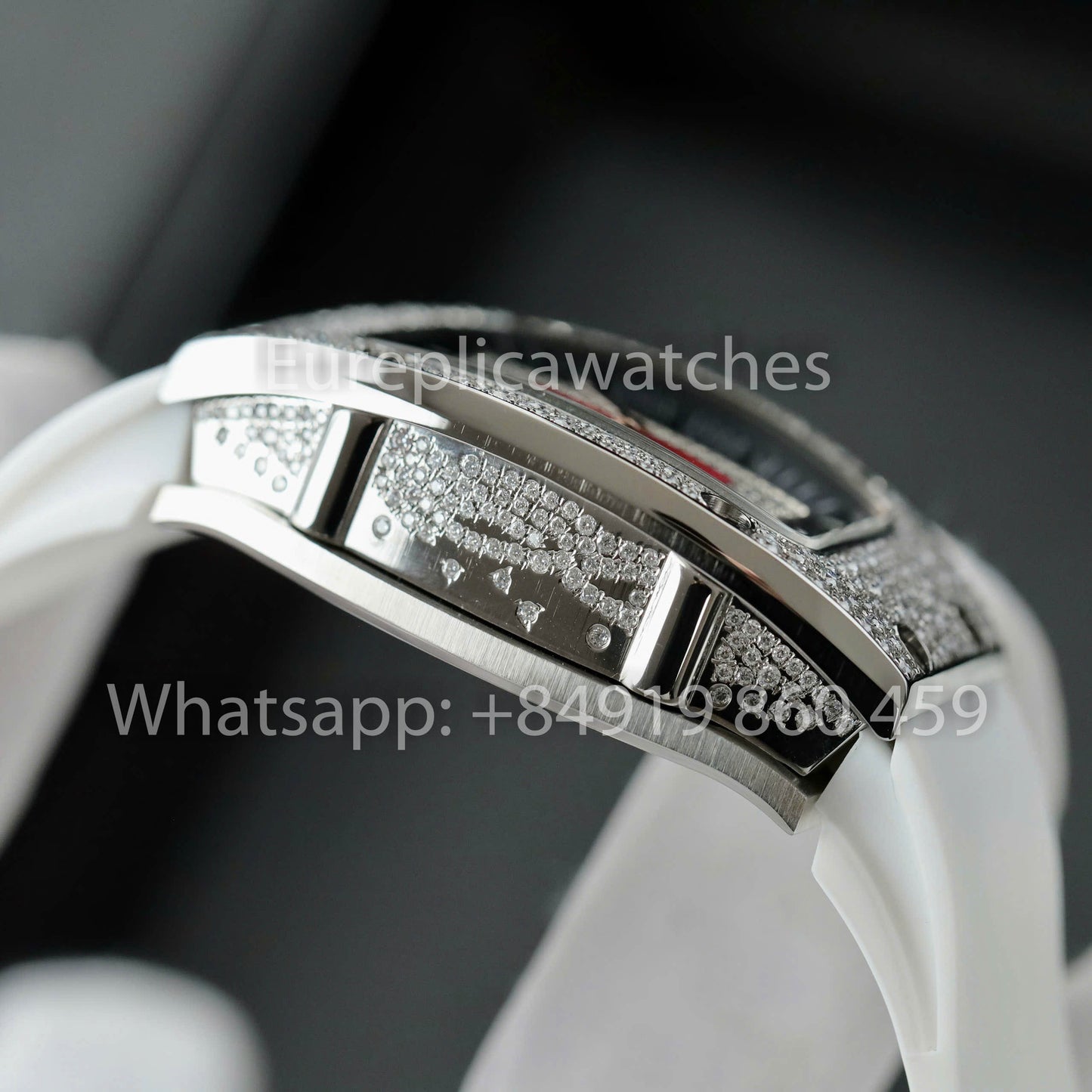 Richard Mille RM 07-01 1:1 Bester Klon RM Fabrik Custom Moissanite Case Silber