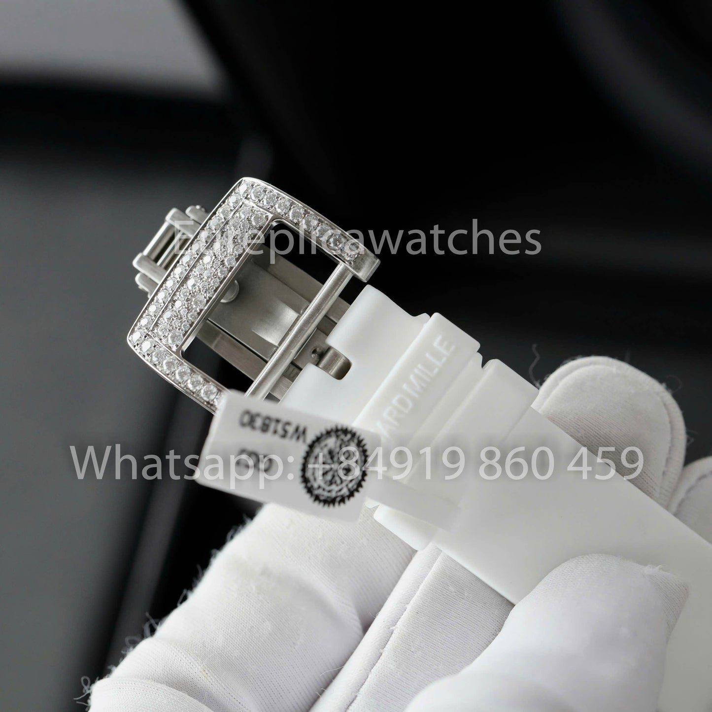 Richard Mille RM 07-01 1:1 Bester Klon RM Fabrik Custom Moissanite Case Silber