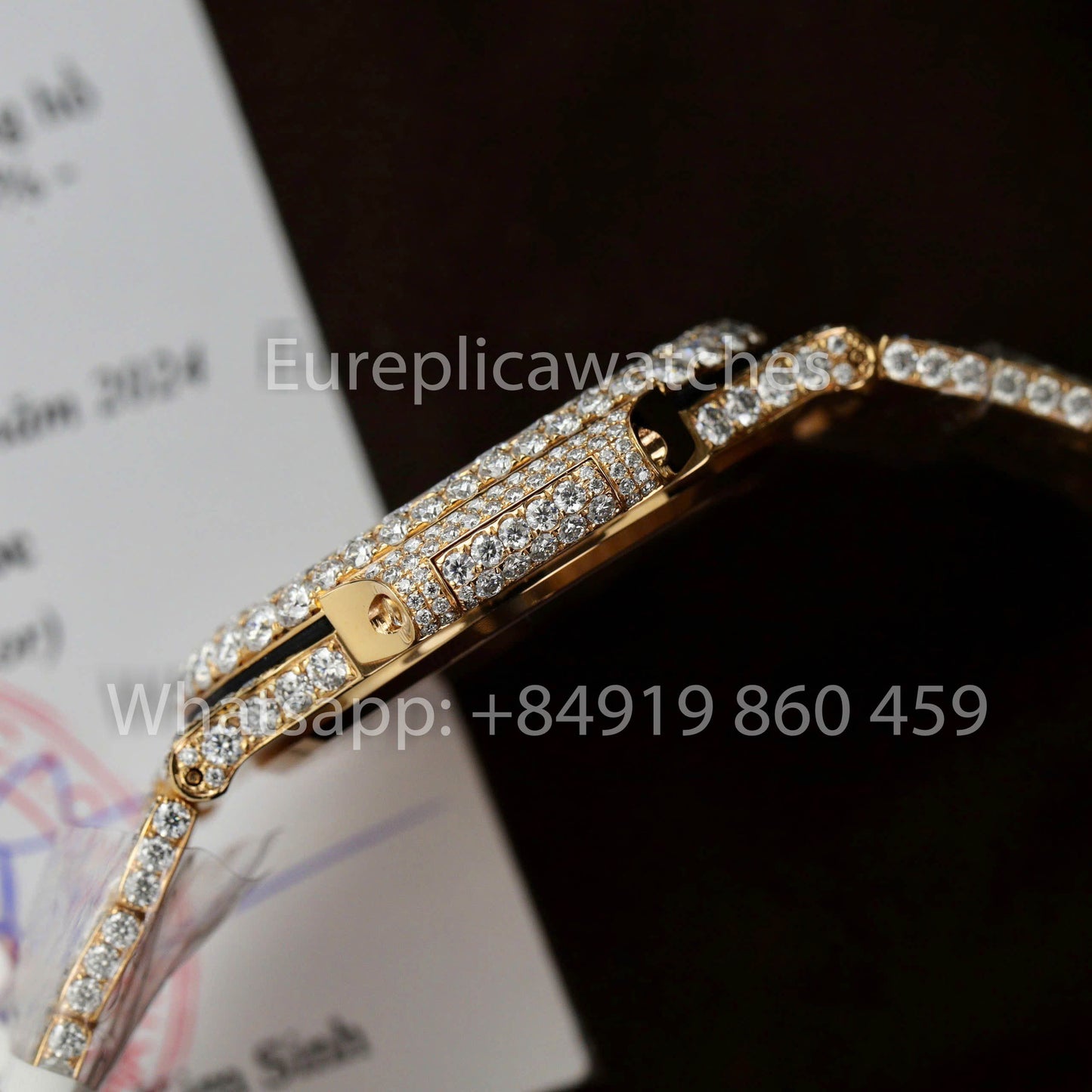 Patek Philippe Nautilus 5711 Full Iced Out – 1:1 Best Clone Moissanite Zifferblatt