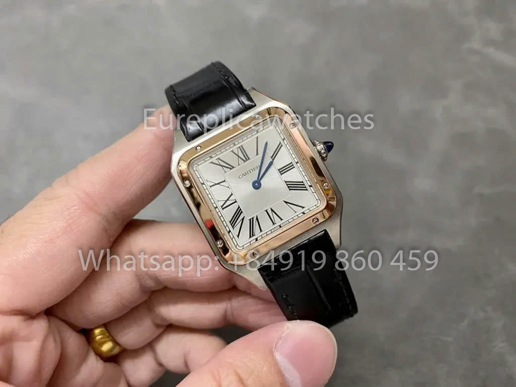 Cartier Santos-Dumont WGSA0021 1:1 Meilleur clone F1 Factory Or et Argent