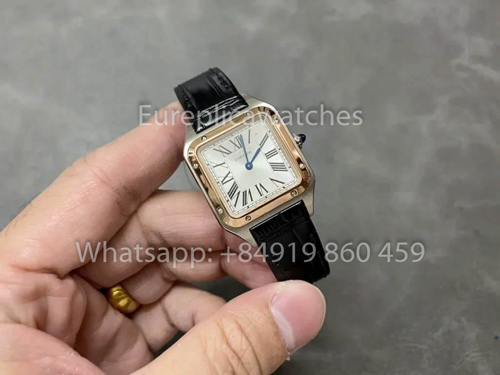 Cartier Santos-Dumont WGSA0021 1:1 Meilleur clone F1 Factory Or et Argent