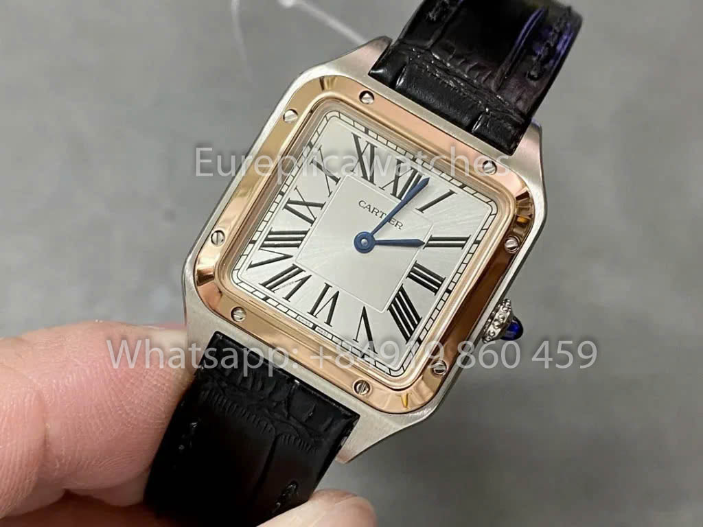 Cartier Santos-Dumont WGSA0021 1:1 Meilleur clone F1 Factory Or et Argent