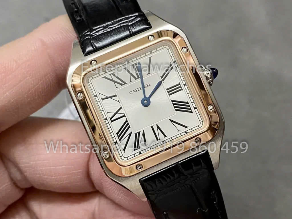 Cartier Santos-Dumont WGSA0021 1:1 Meilleur clone F1 Factory Or et Argent
