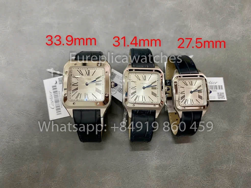 Cartier Santos-Dumont WGSA0032 1:1 Meilleur clone F1 Factory Boîtier argenté