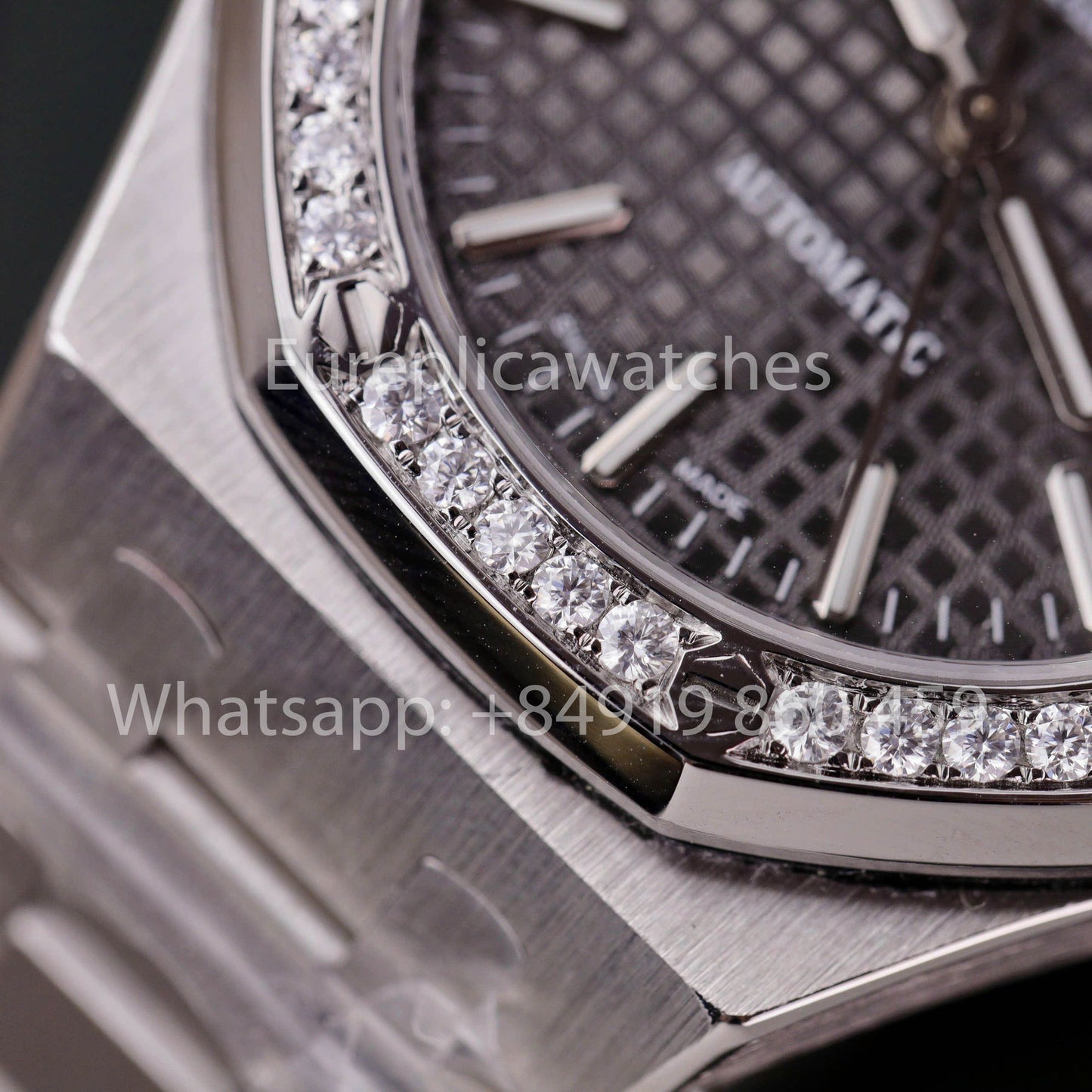 Audemars Piguet 15451ST.ZZ.1256ST.01 Custom Watch 1:1 Best Clone Moissanite Bezel