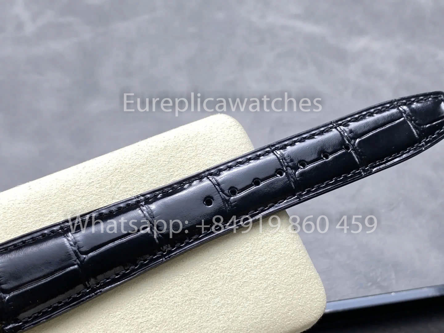 IWC Portugieser IW501707 APS Fabrik 1:1 Beste Klonuhr Schwarzes Zifferblatt Lederarmband