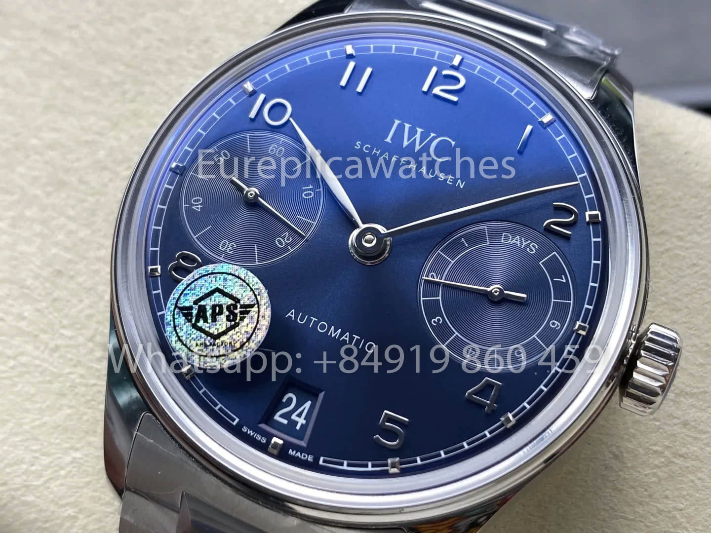 IWC Portugieser IW501704 Fabrik 1:1 Beste Klonuhr blaues Zifferblatt