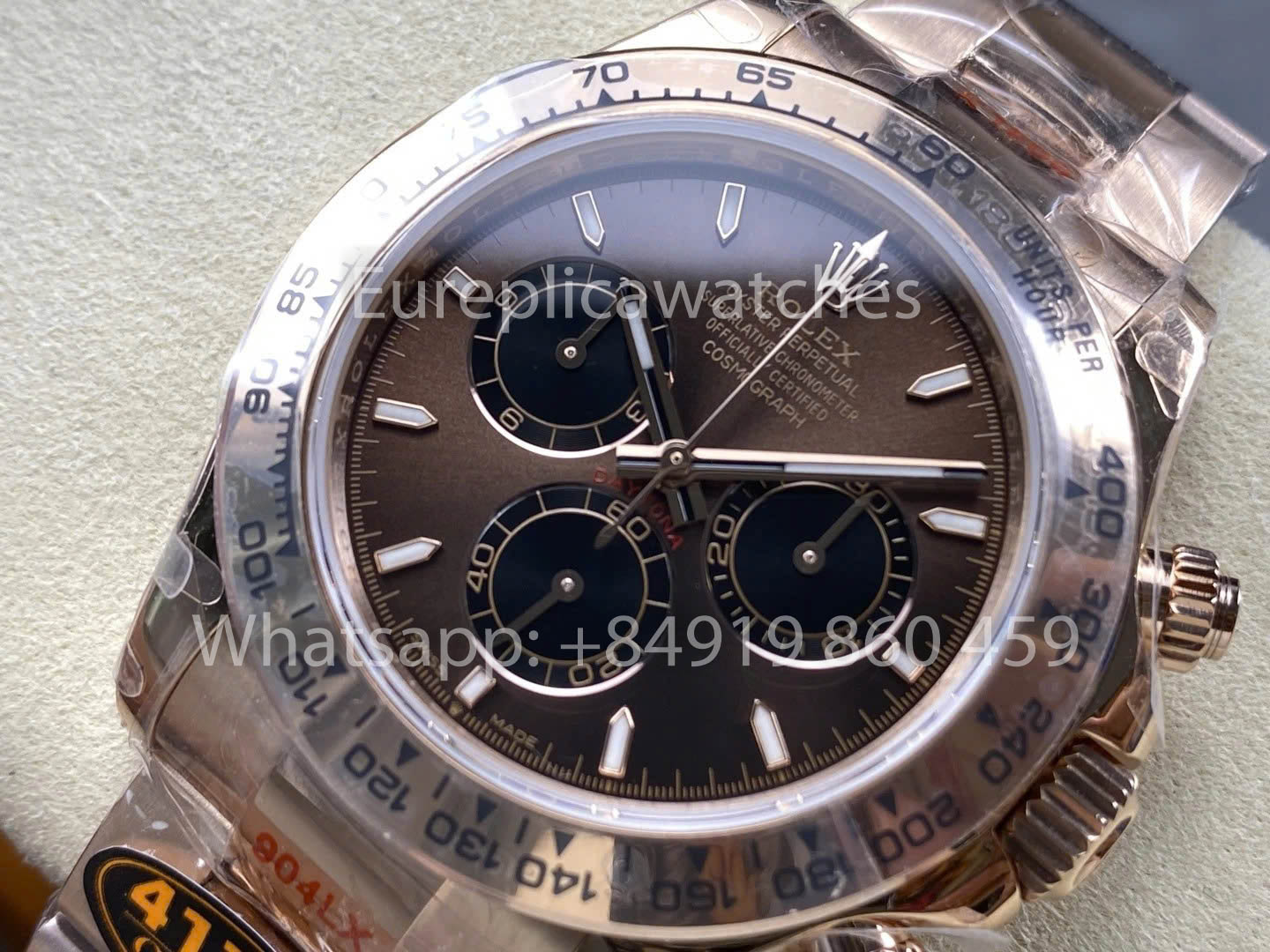 Rolex Cosmograph Daytona M126505-0005 QF Factory 1:1 Best Version Chocolate dial Rose gold