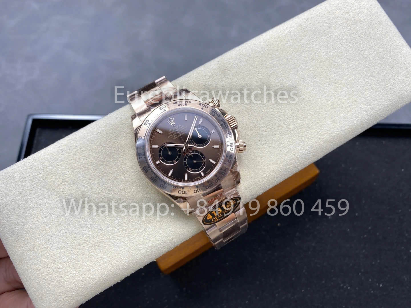 Rolex Cosmograph Daytona M126505-0005 QF Factory 1:1 Best Version Chocolate dial Rose gold