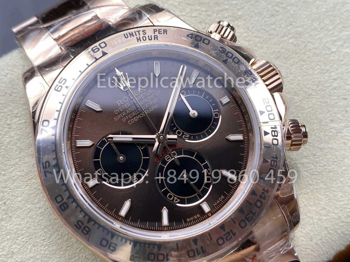 Rolex Cosmograph Daytona M126505-0005 QF Factory 1:1 Best Version Chocolate dial Rose gold