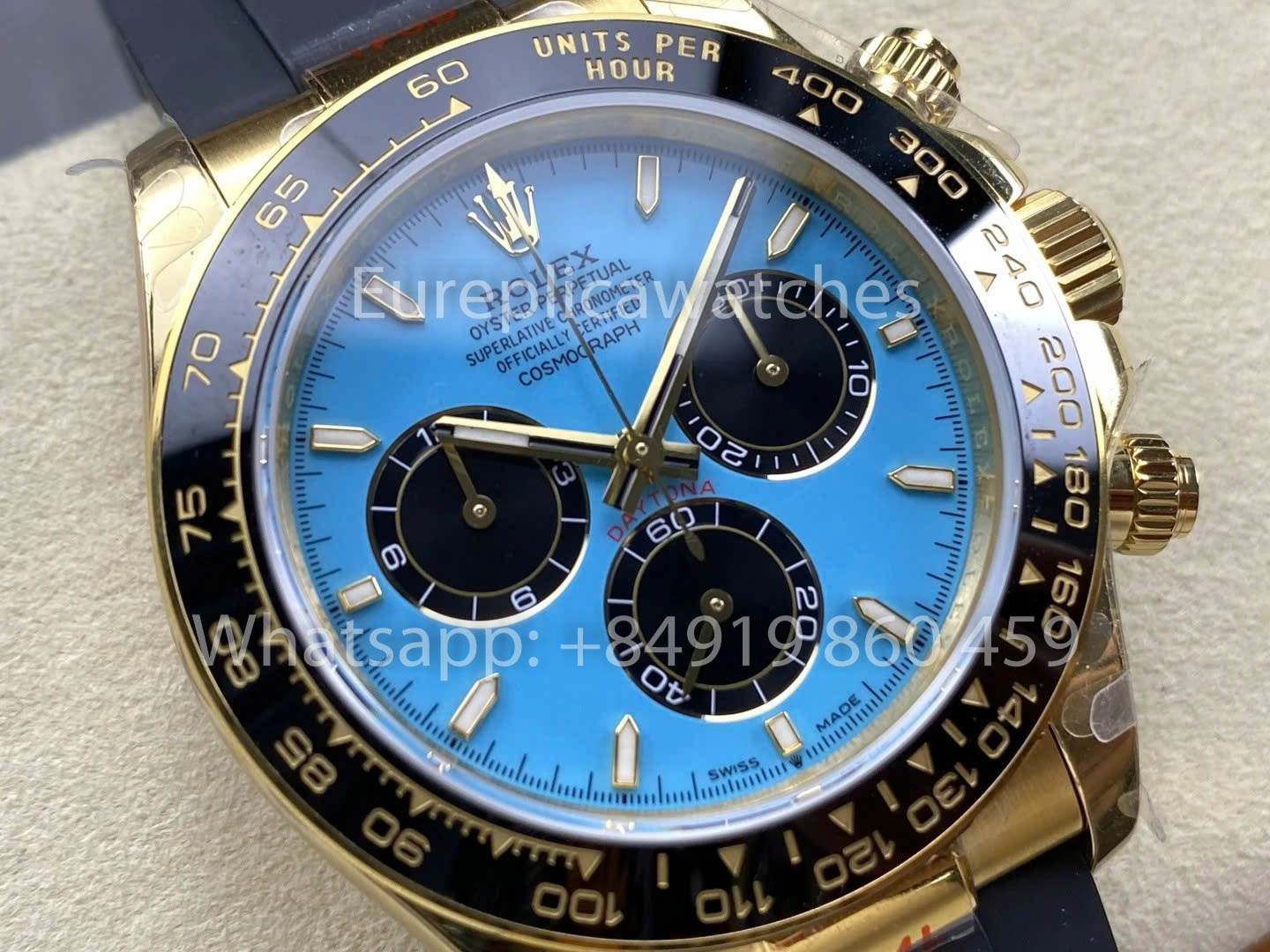 Rolex Cosmograph Daytona M126518LN QF Factory 1:1 Best Version Tiffany Dial Yellow Gold