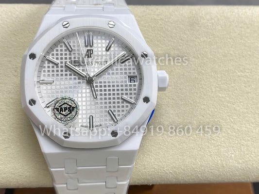 Audemars Piguet Royal Oak 15500ST Weißes Zifferblatt 1:1 Beste Version Keramik APS Factory