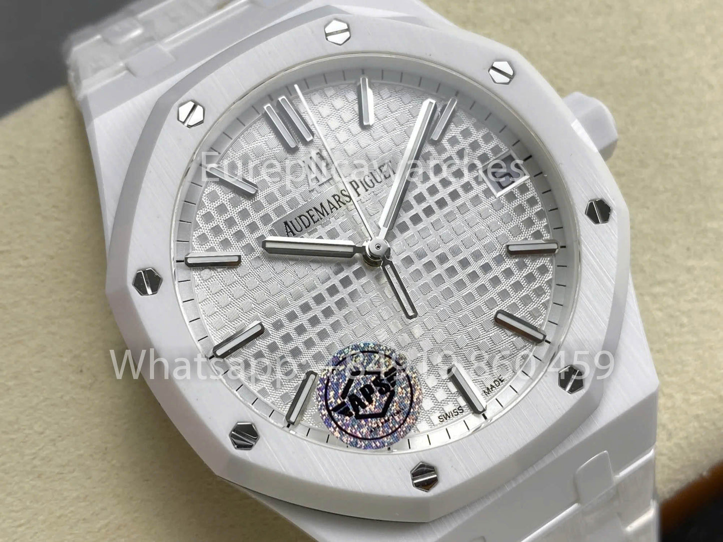 Audemars Piguet Royal Oak 15500ST Weißes Zifferblatt 1:1 Beste Version Keramik APS Factory
