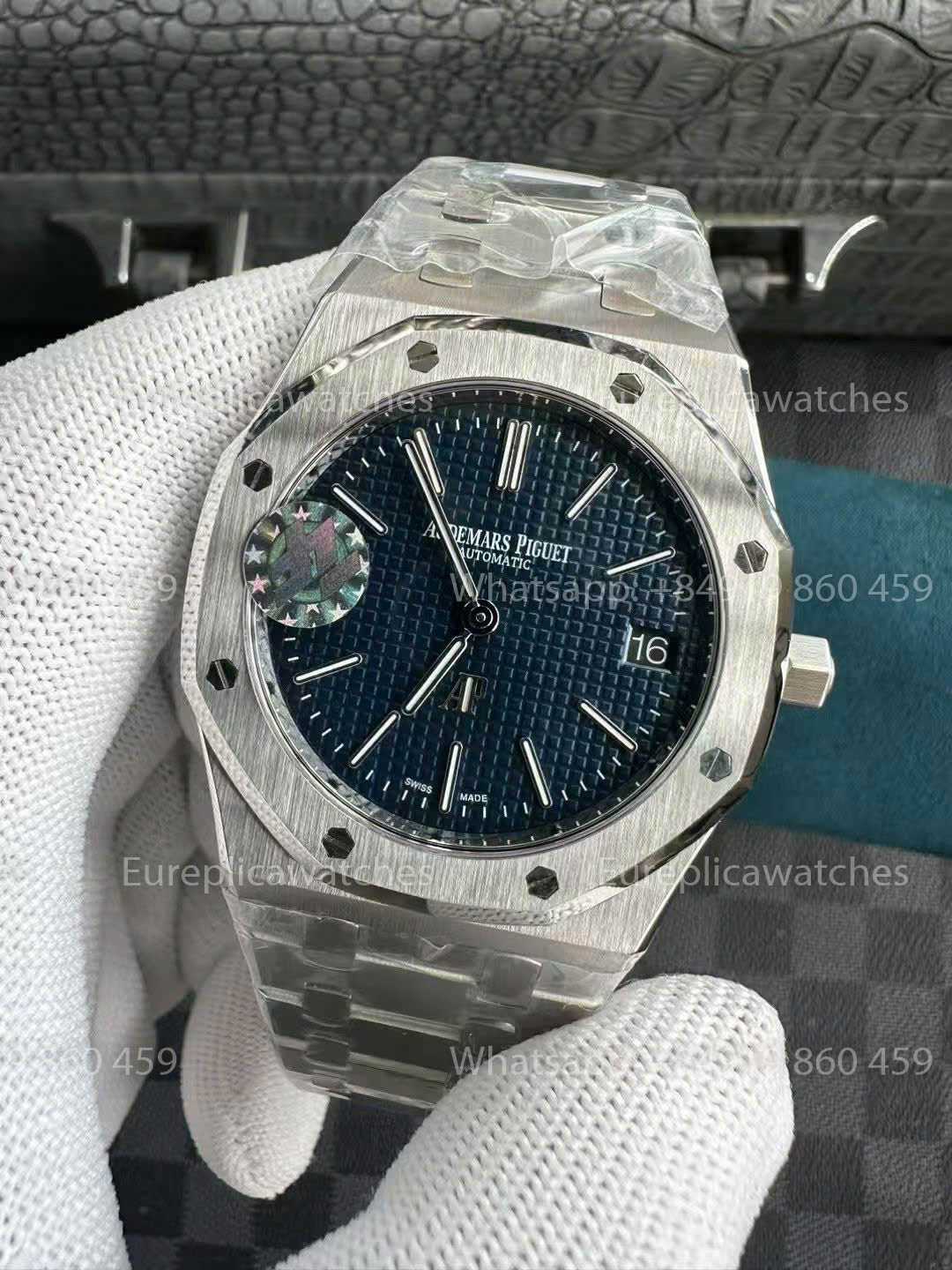 Audemars Piguet Royal Oak 15202IP.OO.1240IP.01 1:1 Bester Klon ZF Factory Rauchblaues Zifferblatt