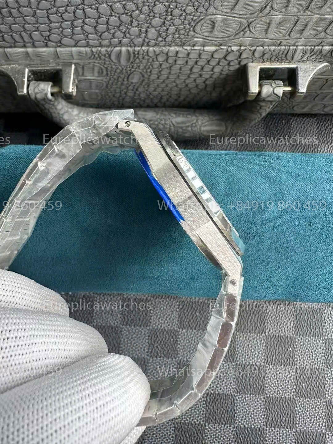 Audemars Piguet Royal Oak 15202IP.OO.1240IP.01 1:1 Bester Klon ZF Factory Rauchblaues Zifferblatt