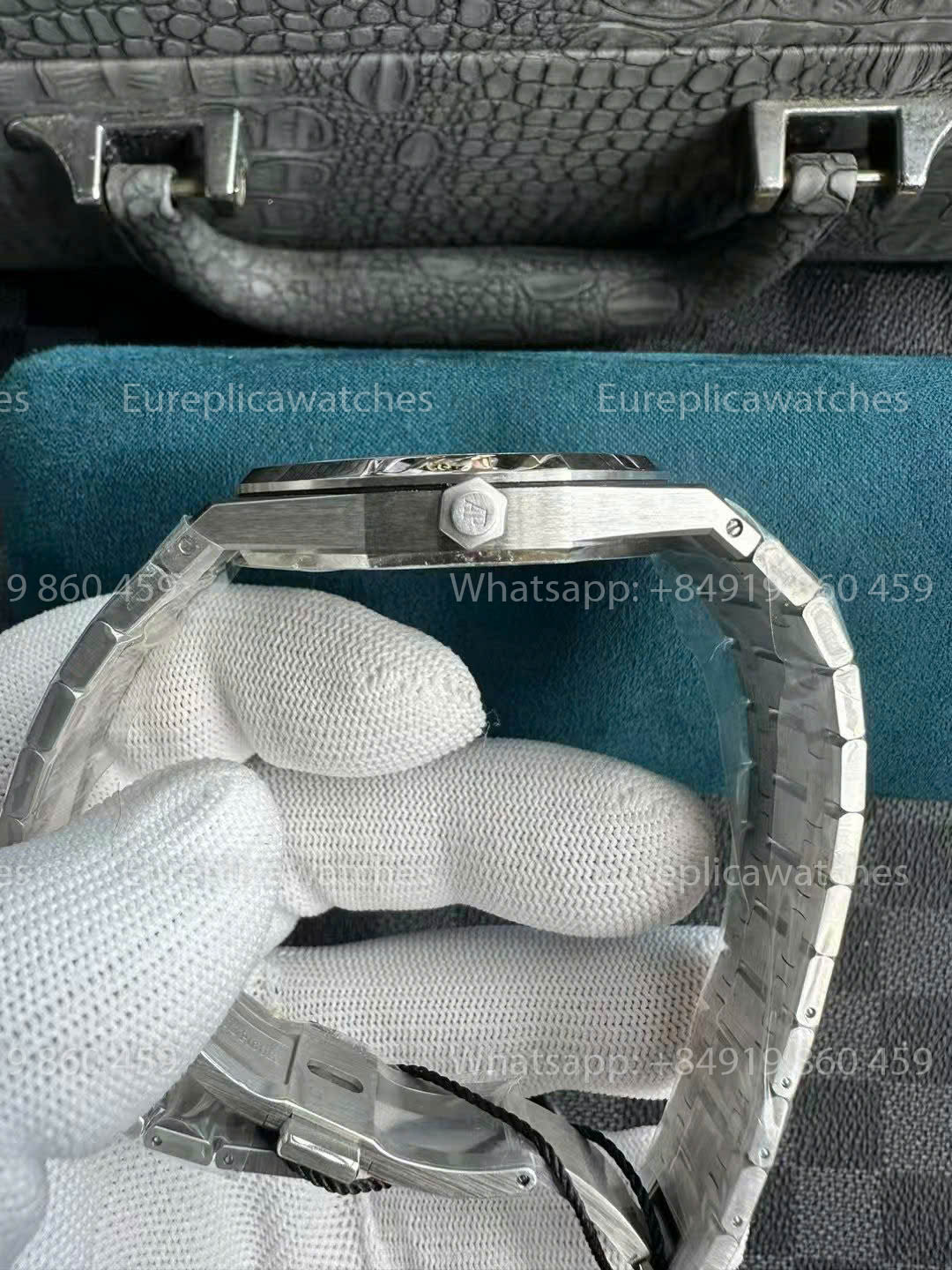 Audemars Piguet Royal Oak 15202IP.OO.1240IP.01 1:1 Bester Klon ZF Factory Rauchblaues Zifferblatt