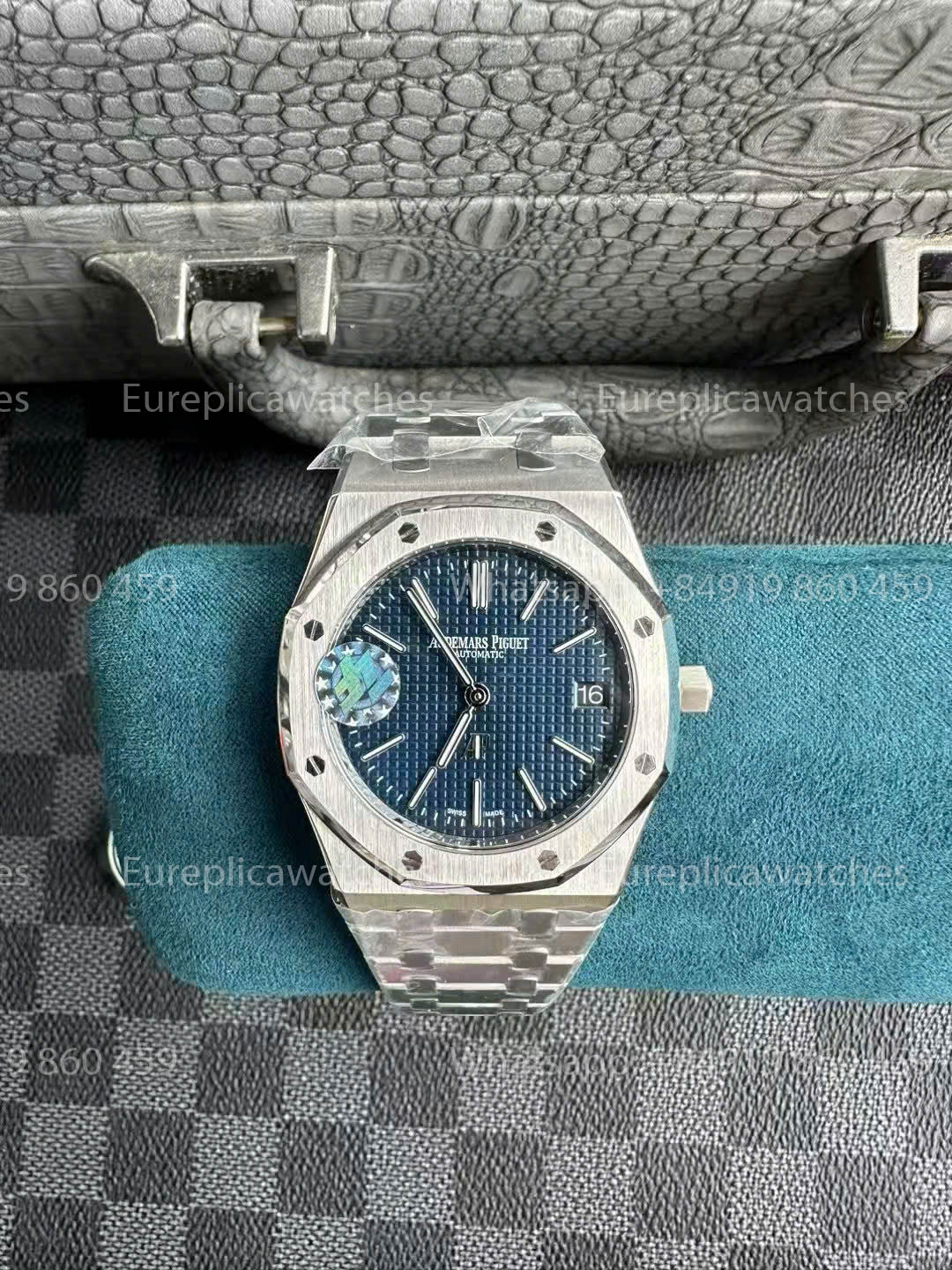 Audemars Piguet Royal Oak 15202IP.OO.1240IP.01 1:1 Bester Klon ZF Factory Rauchblaues Zifferblatt