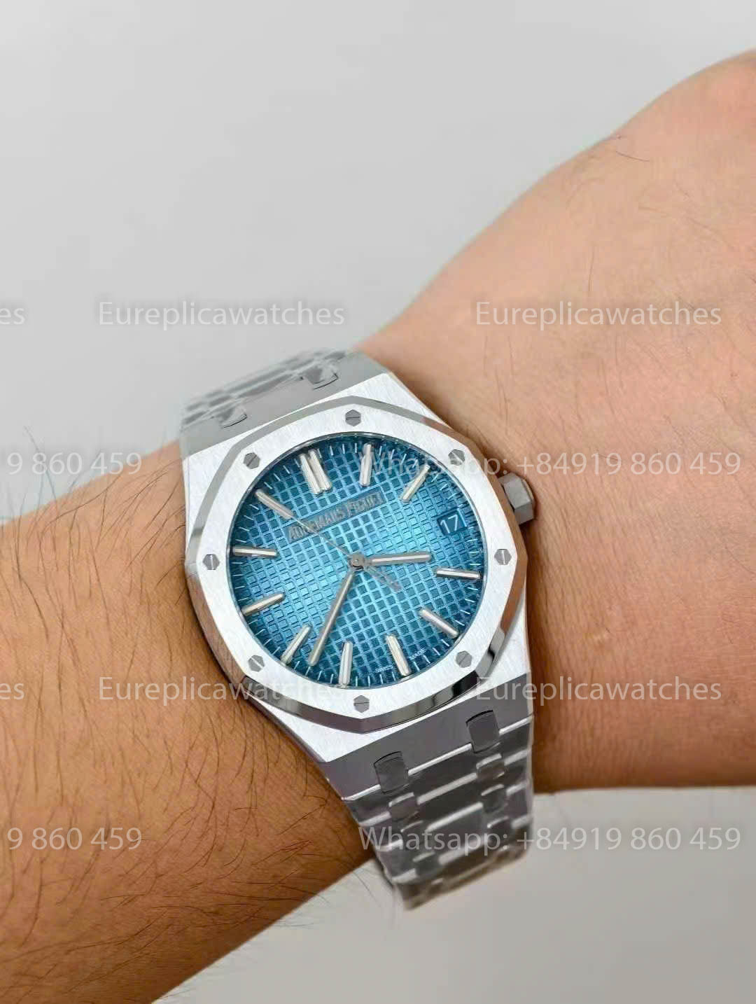 Audemars Piguet Royal Oak 15510ST Grande Tapisserie Eisblaues Zifferblatt 1:1 Beste Version ZF Factory