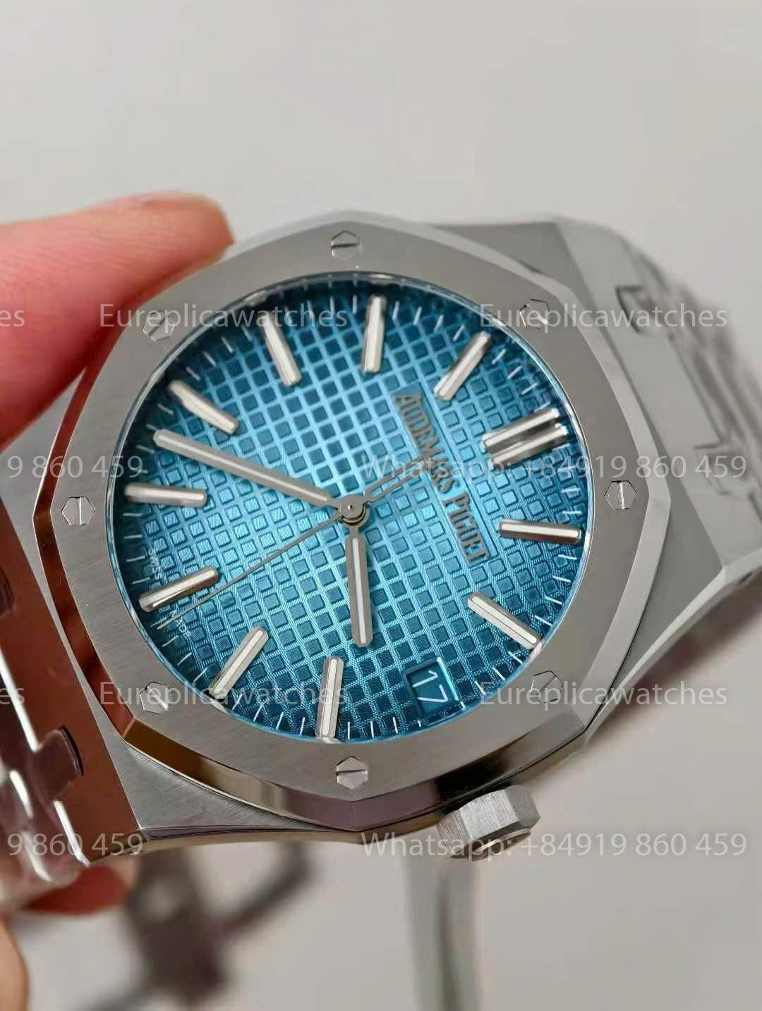 Audemars Piguet Royal Oak 15510ST Grande Tapisserie Eisblaues Zifferblatt 1:1 Beste Version ZF Factory