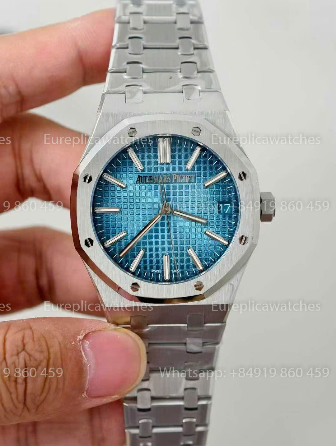 Audemars Piguet Royal Oak 15510ST Grande Tapisserie Eisblaues Zifferblatt 1:1 Beste Version ZF Factory