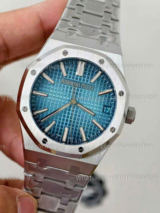 Audemars Piguet Royal Oak 15510ST Grande Tapisserie Ice Blue Dial 1:1 Best Version ZF Factory